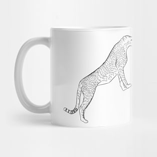 Cheetah Couple Love Lineart Mug